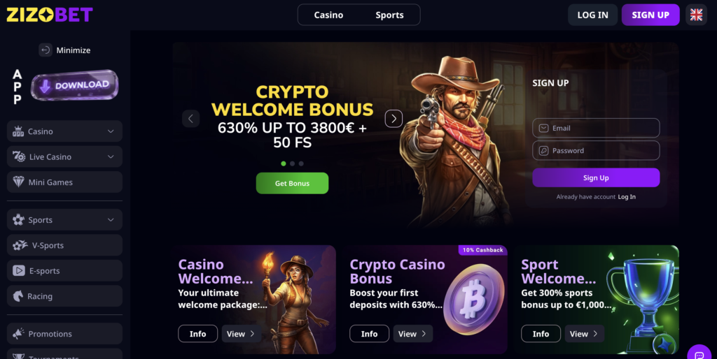 Zizo Bet Casino – Best for Bonuses & Cashback